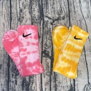 Nike tie dyed socks